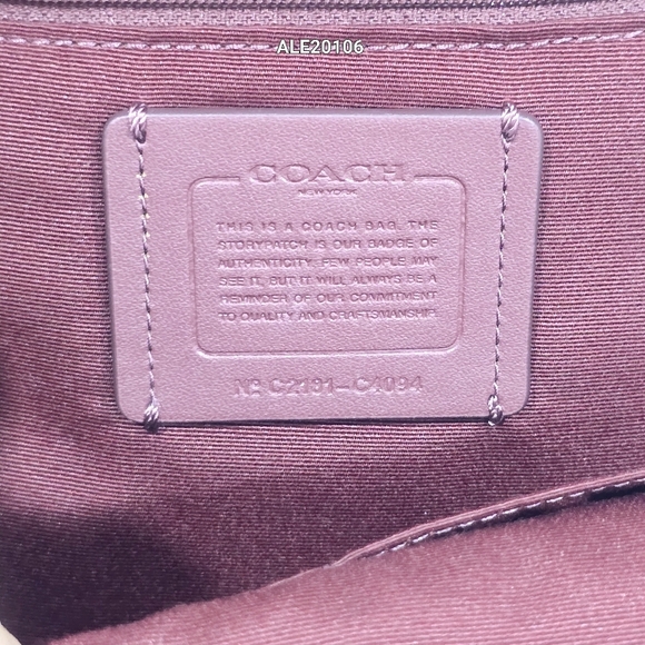 Coach Pink Women's Court Backpack With Ruching C4094 - Picture 14 of 17